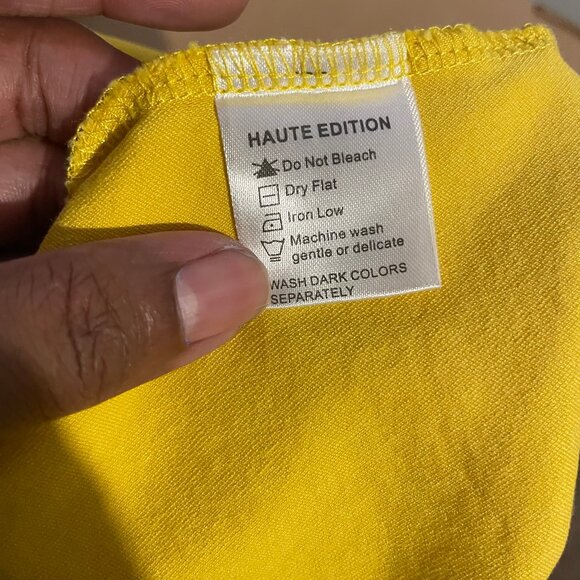 Haute Edition 2 pc Women's Asymmetric Sleeveless Ruched Midi Dress Bodycon Sm - Picture 15 of 16